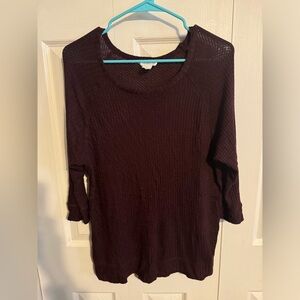Loft women’s small maroon lounge shirt